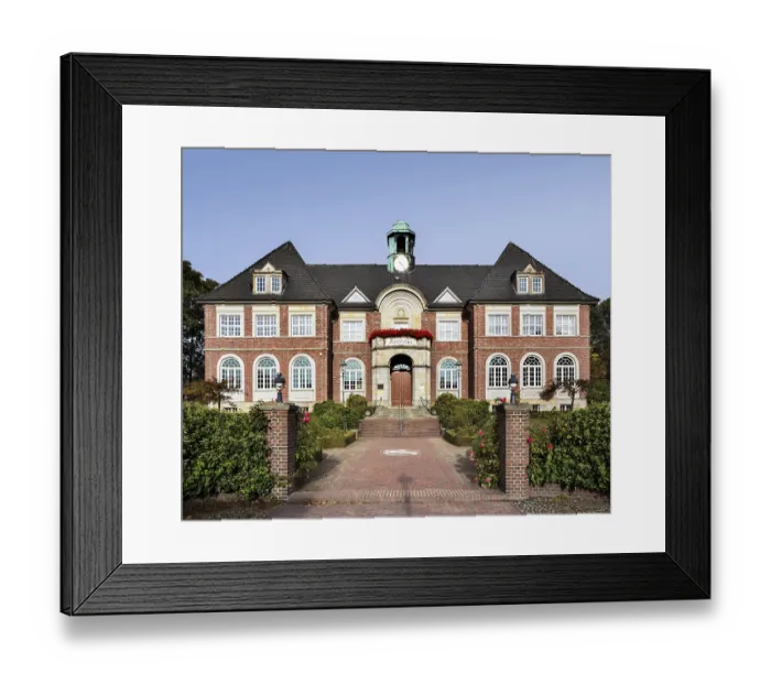 Framed Print : Town Hall, Ries Building, Ritterhude Framed Print : Town Hall, Ries Building, Ritterhude