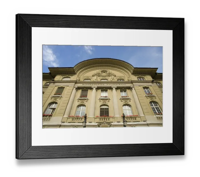 Framed Print : Swiss National Bank in Berne, Switzerland