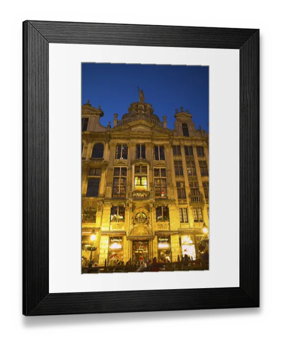 Framed Print : Belgium  /  Brussels, gabled houses at Grand Place