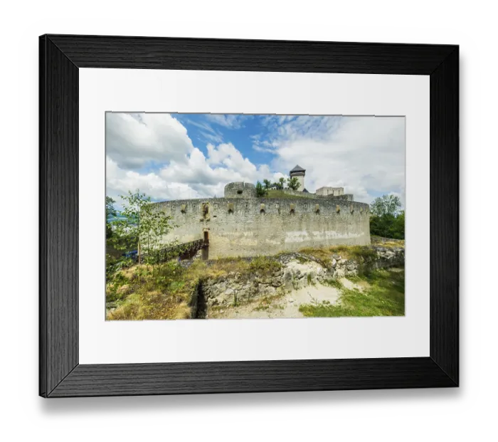 Framed Print : The southern fortification of Trencin Castle