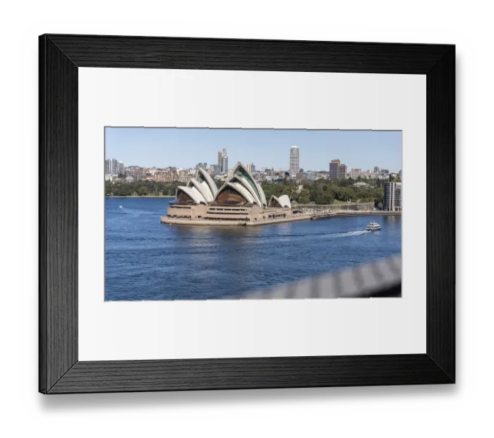 Framed Print : Sydney Opera House view from Harbour Bridge