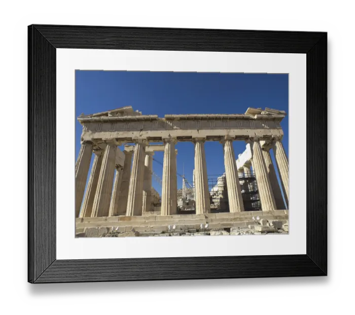 Framed Print : The Parthenon temple on the Acropolis in Athens