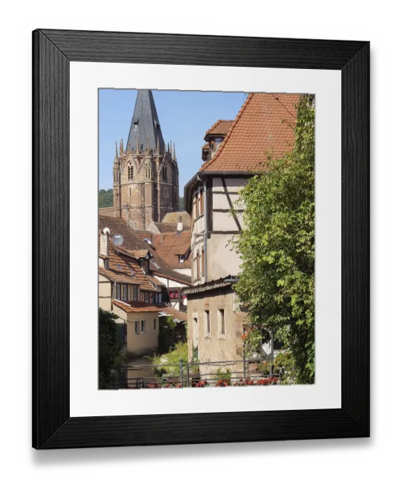 Framed Print : Half-timbered houses in the historic quarter Framed Print : Half-timbered houses in the historic quarter