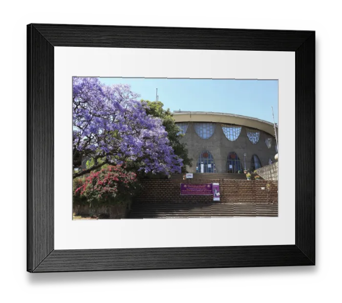 Framed Print : Addis Ababa, National Bank building in the city centre