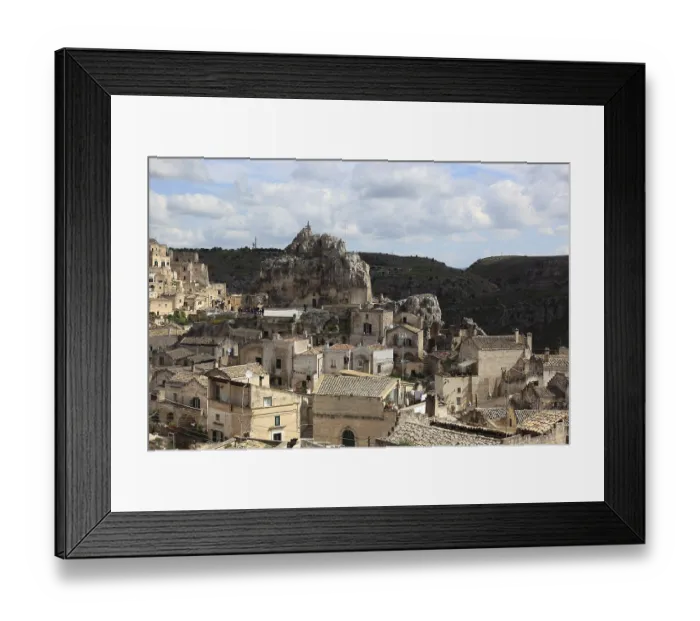 Framed Print : Old town, Sassi, cave settlements Sassi di Matera Framed Print : Old town, Sassi, cave settlements Sassi di Matera