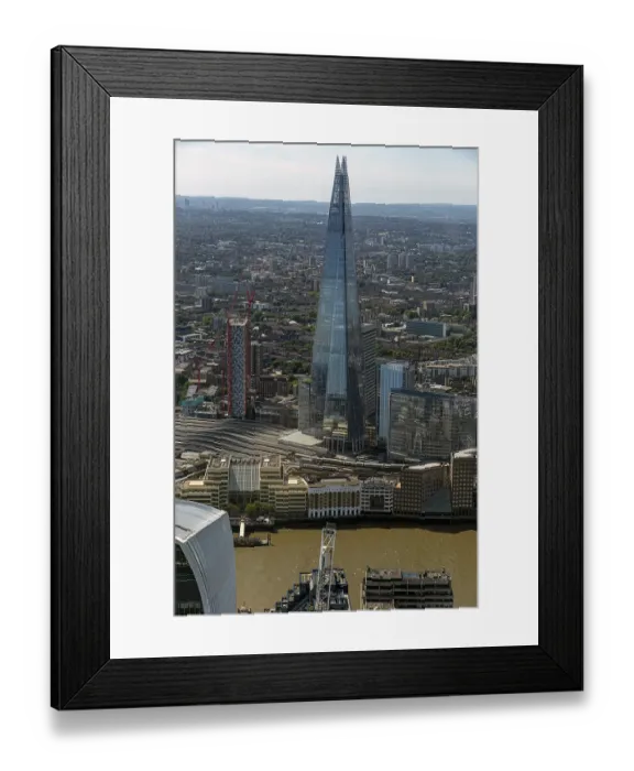 Framed Print : The central skyscraper, known as The Shard