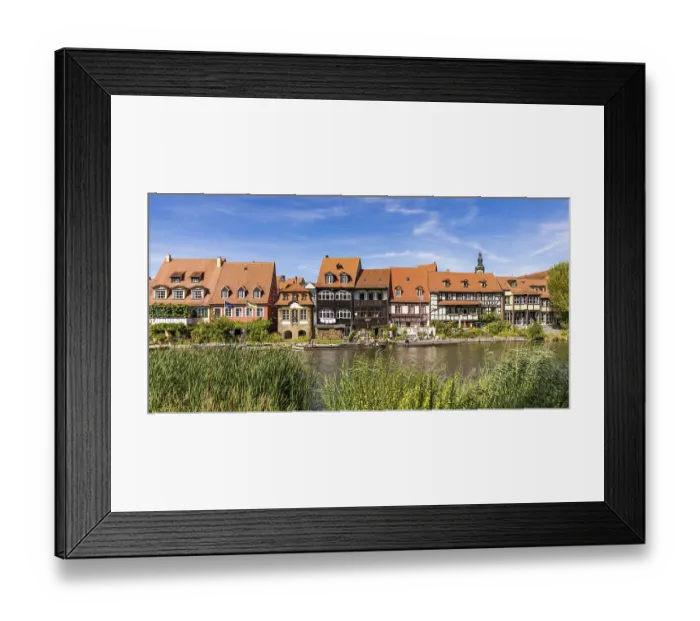 Framed Print : Little Venice on the river Regnitz