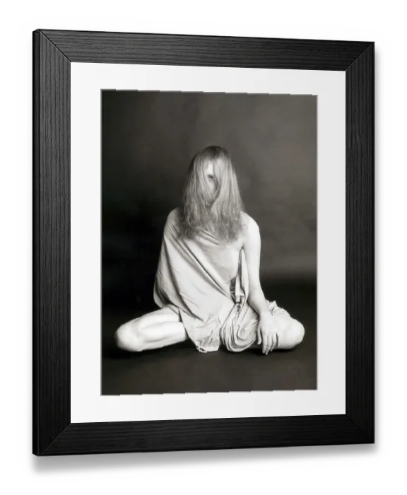 Framed Print : Yoga, Portrait, one eye, Berlin, Germany Framed Print : Yoga, Portrait, one eye, Berlin, Germany