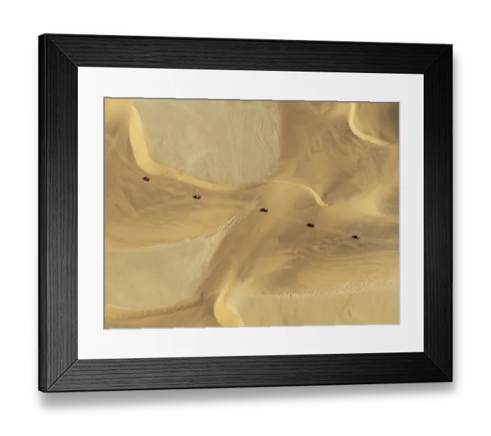 Framed Print : Quad bikes in the dunes of the Namib Desert in the vicinity of the coastal town of Swakopmund