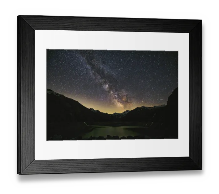 Framed Print : Magical Milky Way appears over a mountain landscape Framed Print : Magical Milky Way appears over a mountain landscape