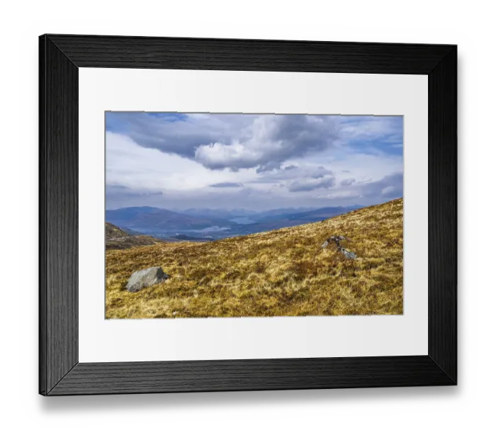 Framed Print : View from Nevis Range Mountains