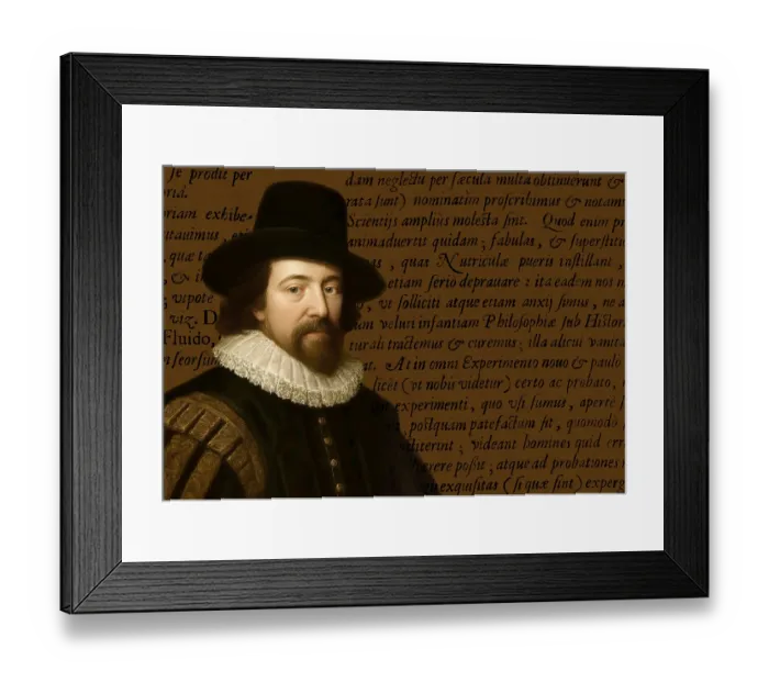 Framed Print : Portrait of Sir Francis Bacon, Baron Baco of Verulam Framed Print : Portrait of Sir Francis Bacon, Baron Baco of Verulam