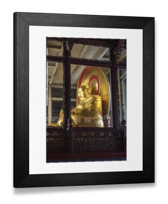 Framed Print : Golden Buddha, House of Prayer