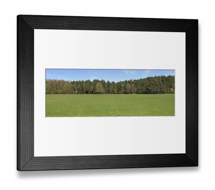 Framed Print : Ideal spring panoramic landscape