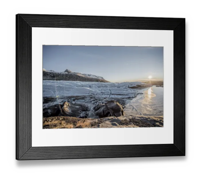 Framed Print : Glacier Vatnajokull, Ice, Rocks Framed Print : Glacier Vatnajokull, Ice, Rocks