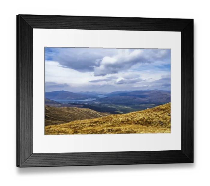 Framed Print : View from Nevis Range Mountains Framed Print : View from Nevis Range Mountains