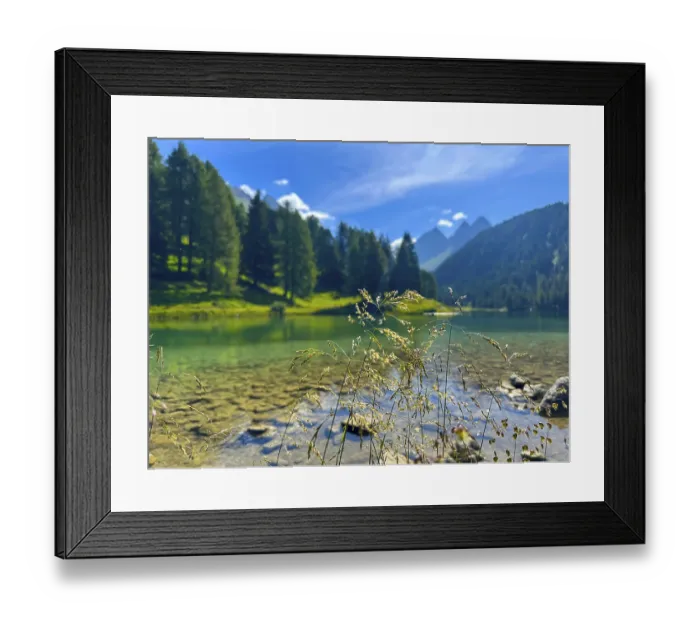 Framed Print : Beautiful Alpine Lake Preda Framed Print : Beautiful Alpine Lake Preda