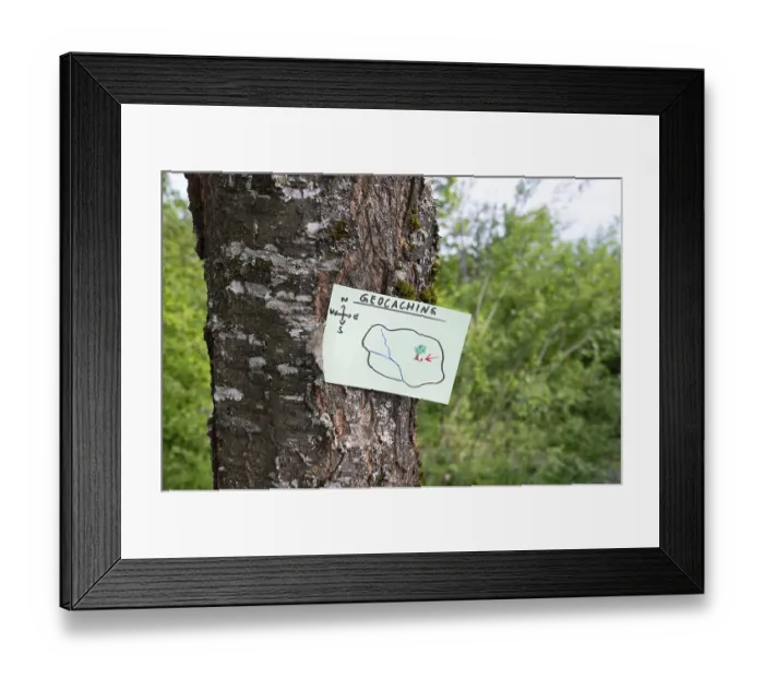 Framed Print : Geocaching, outdoor recreational activity Framed Print : Geocaching, outdoor recreational activity