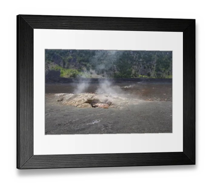 Framed Print : Steam escaping from a hole in the kilauea crater Framed Print : Steam escaping from a hole in the kilauea crater