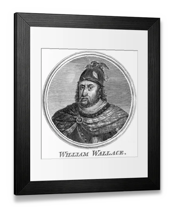 Framed Print : Sir William Wallace (born around 1270 presumably in Elderslie near Johnstone)
