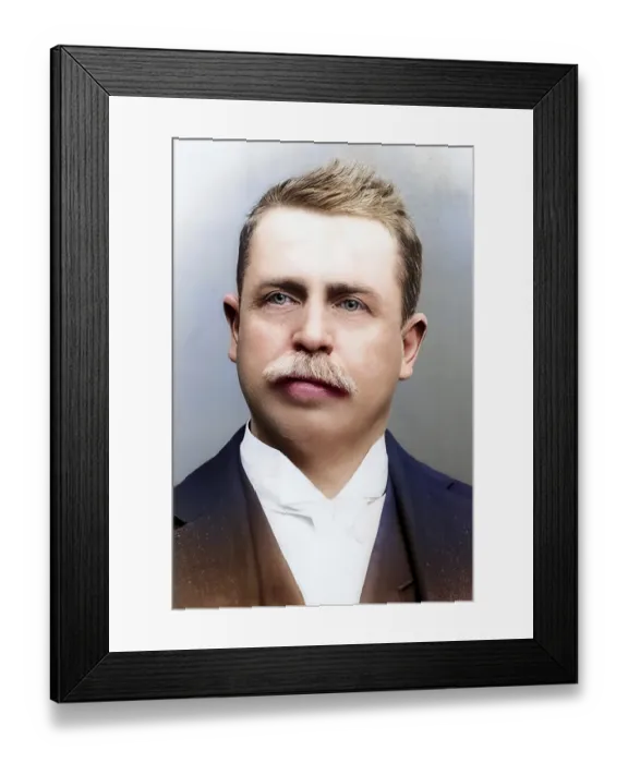 Framed Print : Samuel Augustus Ward (born 28 December 1847 in Newark)