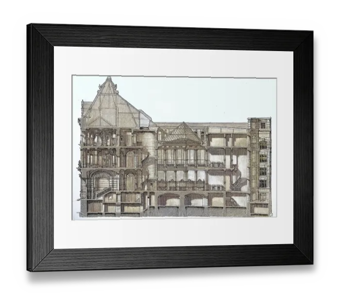 Framed Print : The Bayrische Vereinsbank in Munich