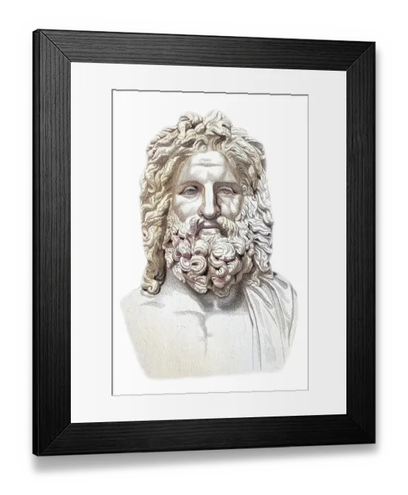 Framed Print : Jupiter, the name of the supreme deity of the Roman religion Framed Print : Jupiter, the name of the supreme deity of the Roman religion