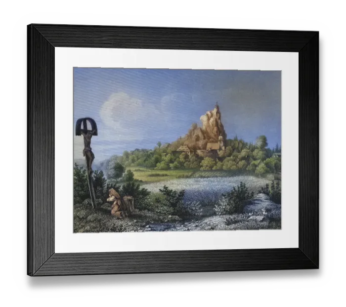 Framed Print : Place Wichsenstein, Franconian Switzerland