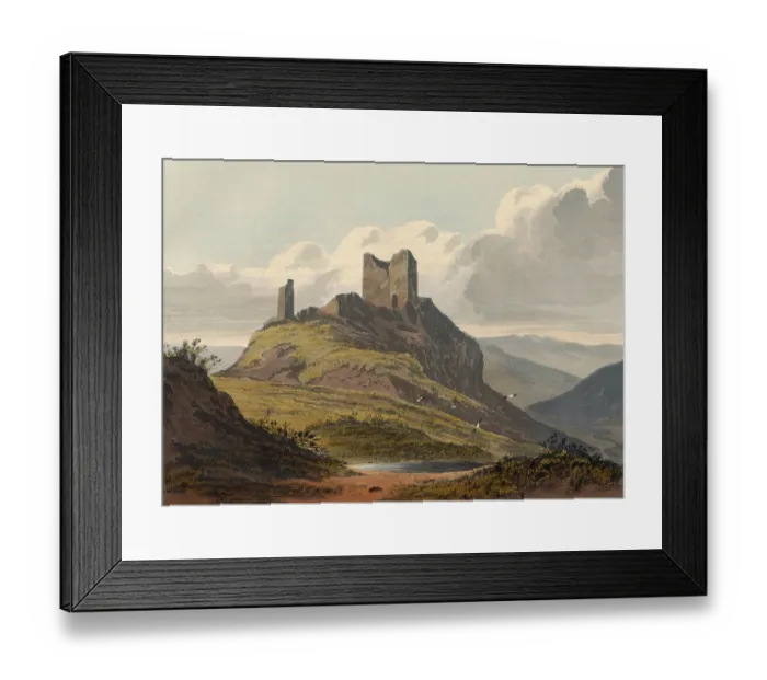Framed Print : Dolwyddelan Castle, castle ruins in Conwy in Wales
