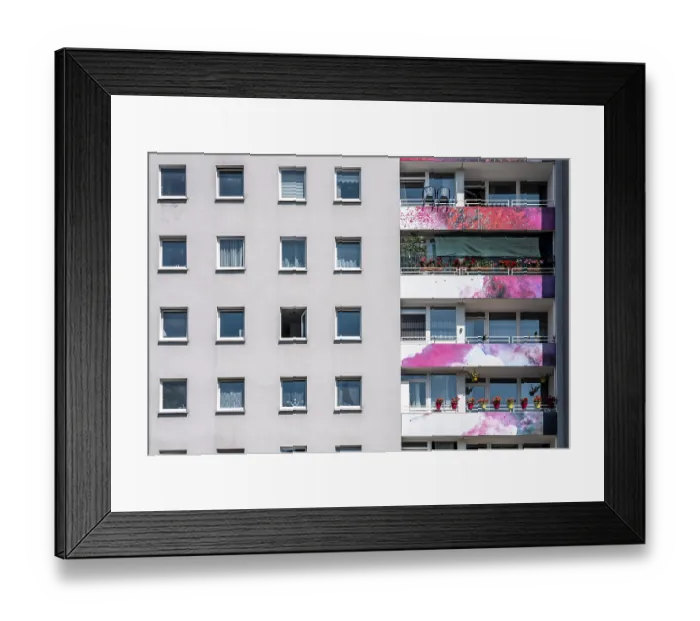 Framed Print : High-rise residential building