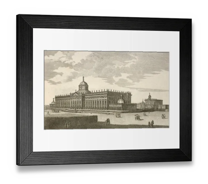 Framed Print : Royal Palace near Potsdam, main facade