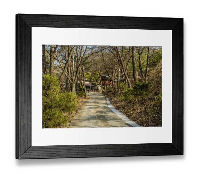 Framed Print : Yeongi-gun, South Korea. December 24
