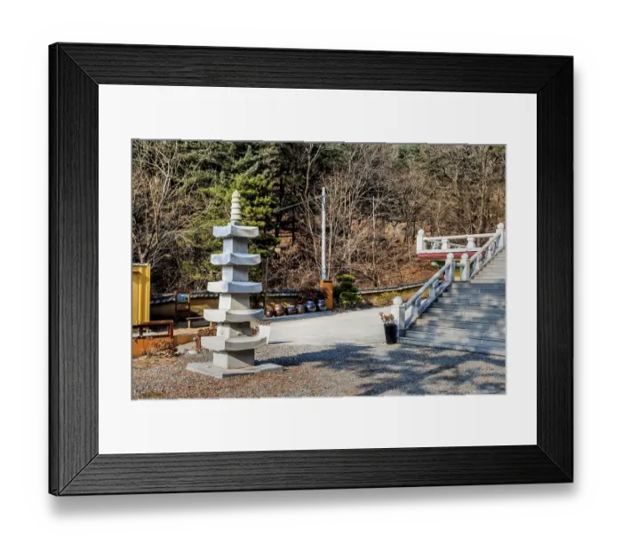 Framed Print : Yeongi-gun, South Korea. December 24