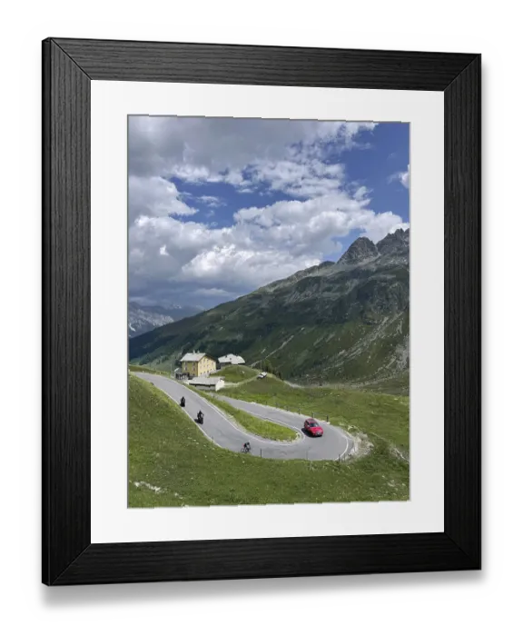 Framed Print : Passo di Spluga, Splugen Pass