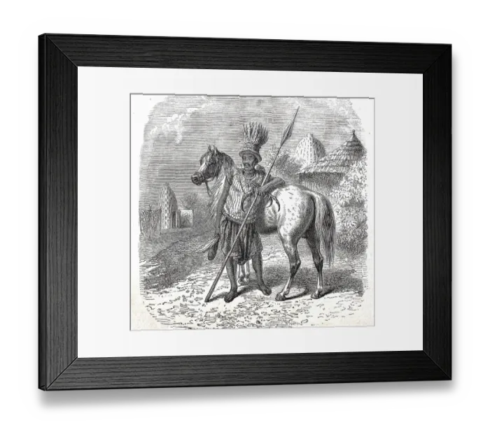 Framed Print : Ein Hauptling der Musgu, Musgum