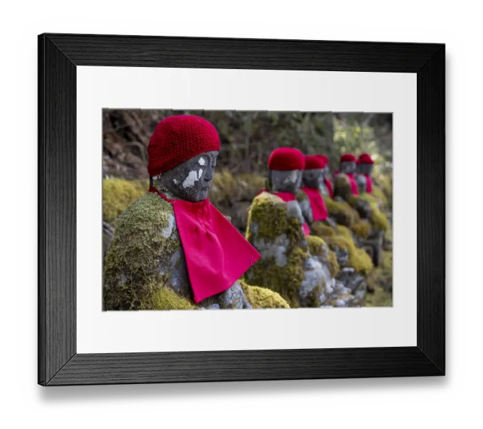 Framed Print : Jizo statues in Kanmangafuchi Abyss