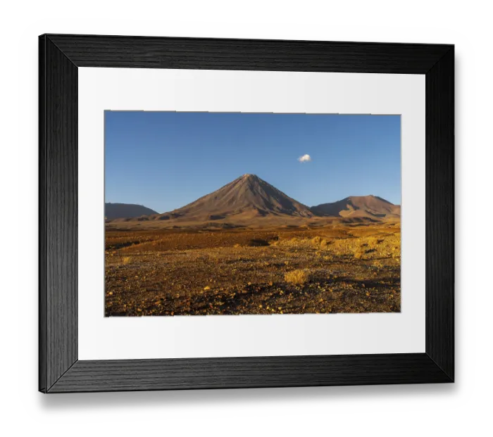 Framed Print : Licancabur volcano at dusk, San Pedro de Atacama