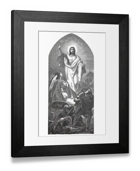 Framed Print : Die Auferstehung Christi, Altarbild im Dom zu Marienwerder Framed Print : Die Auferstehung Christi, Altarbild im Dom zu Marienwerder