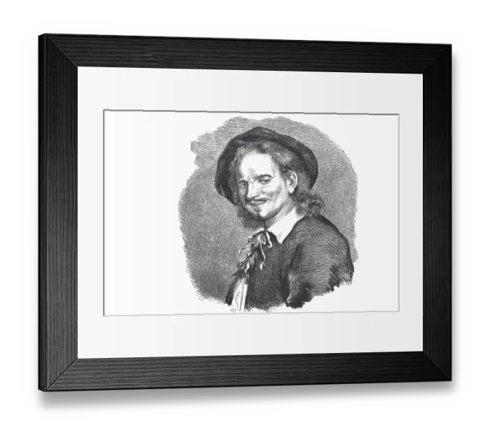 Framed Print : Jan Havickszoon Steen (geb um 1626 in Leiden)