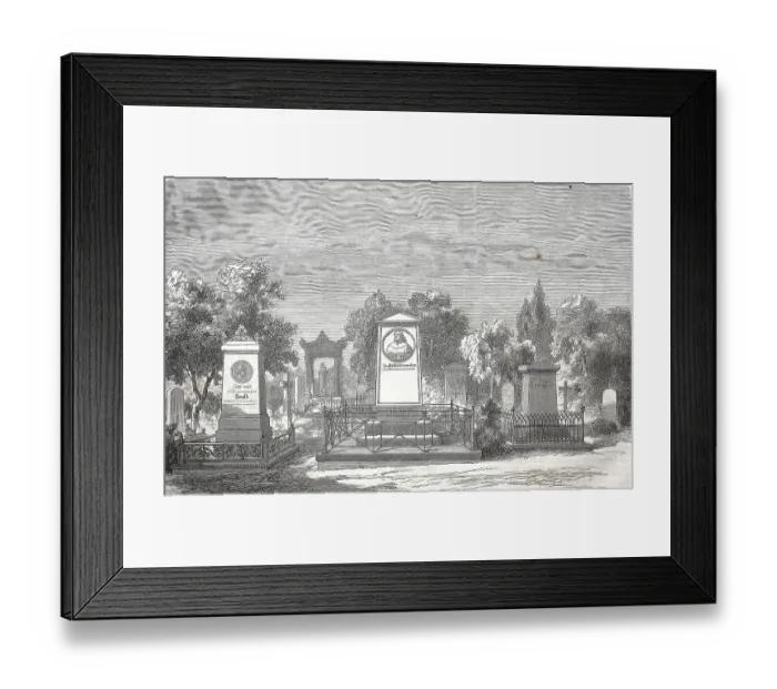 Framed Print : Graber von Ludwig Tieck, Steffens