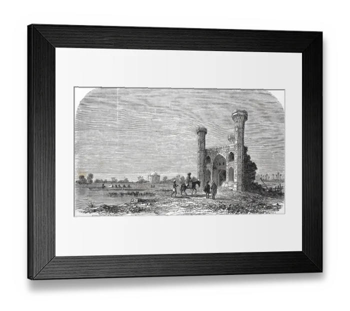 Framed Print : Illustration des Tchar Bardjia in Lahore