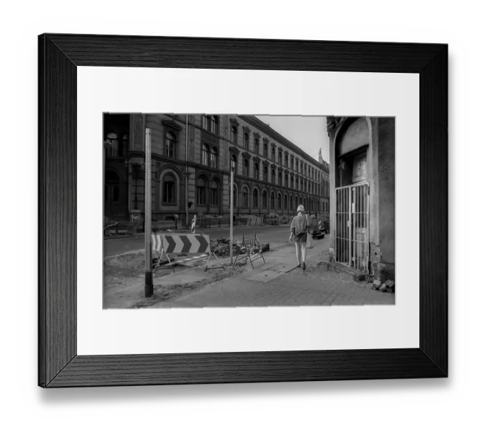 Framed Print : Germany, Berlin, 12 June 1992, corner of TucholskystraBe  /  Oranienburger StraBe