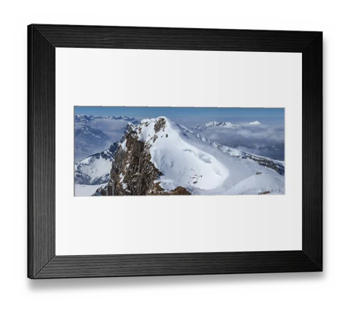 Framed Print : Pano shot from the summit of Brisi to the Churfirsten
