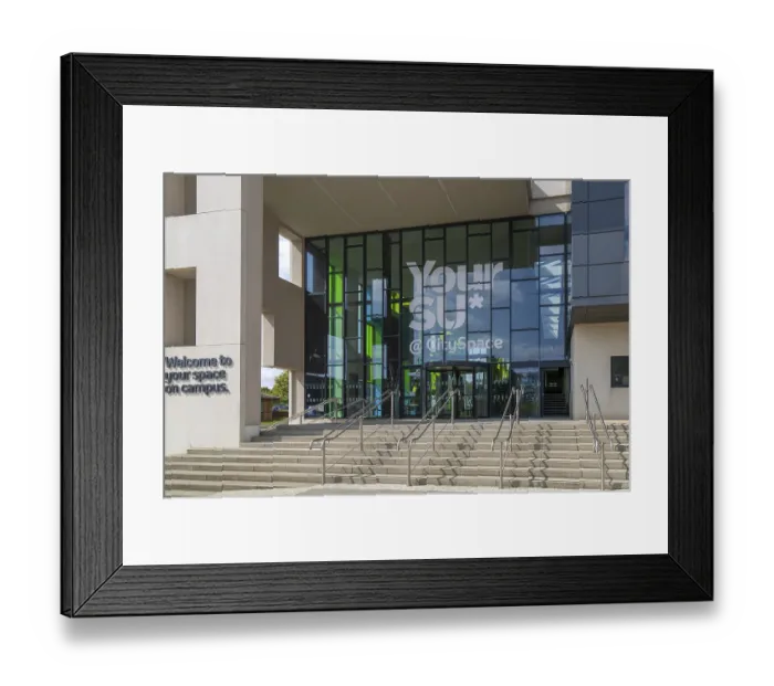 Framed Print : Modern architecture of City Campus buildings Framed Print : Modern architecture of City Campus buildings