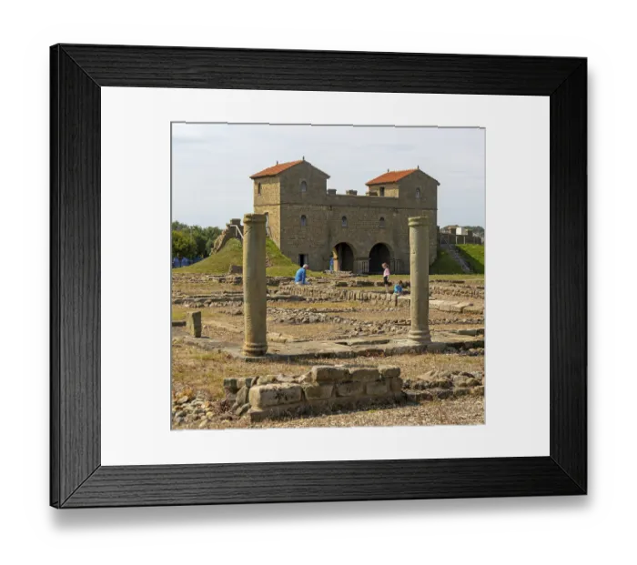 Framed Print : Roman fort of Arbeia, South Shields