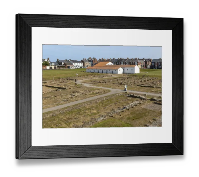 Framed Print : Roman fort of Arbeia, South Shields