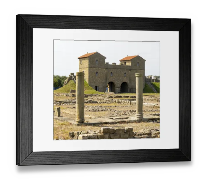 Framed Print : Roman fort of Arbeia, South Shields