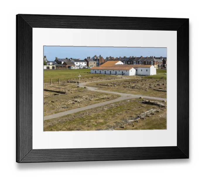 Framed Print : Roman fort of Arbeia, South Shields