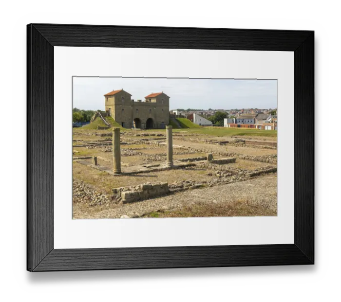 Framed Print : Roman fort of Arbeia, South Shields