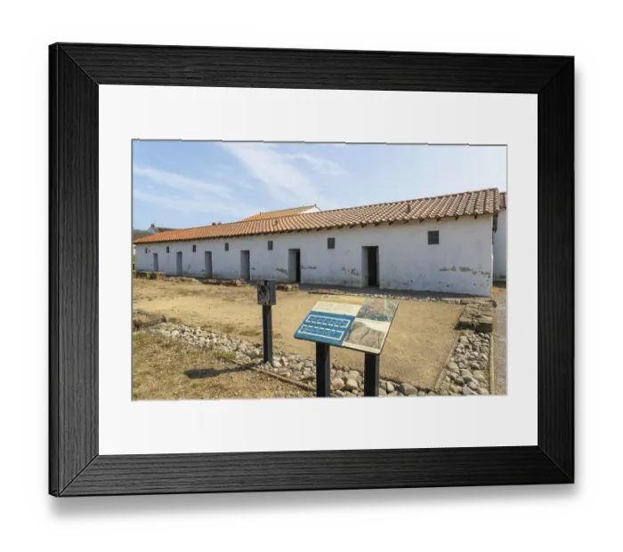Framed Print : Barracks at Roman fort of Arbeia